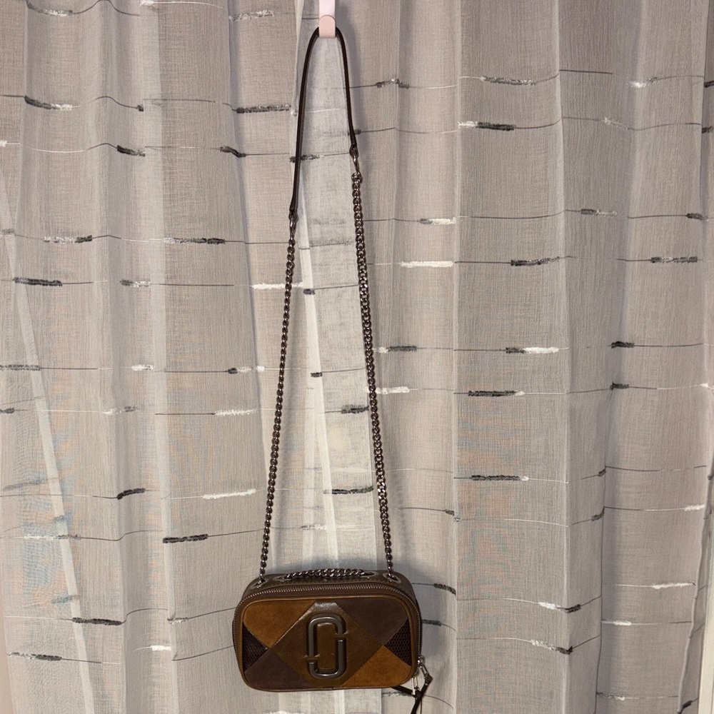 Marc Jacobs THE SUEDE PATCHWORK SNAPSHOT NWT